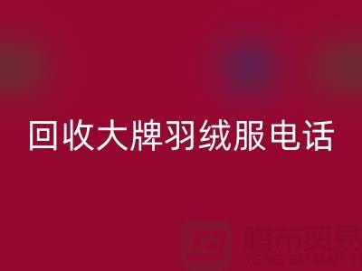 回收大牌羽绒服手机号码与羽绒服回收平台App-二手九游网页版公司