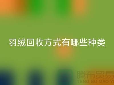 羽绒回收方式有哪些种类？鸭绒专业回收流程详解-九游网页版