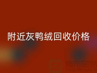 附近灰鸭绒回收价格多少钱一公斤？##九游网页版