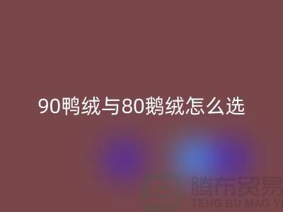 90鸭绒与80鹅绒怎么选好？一篇文章为你解惑！九游网页版