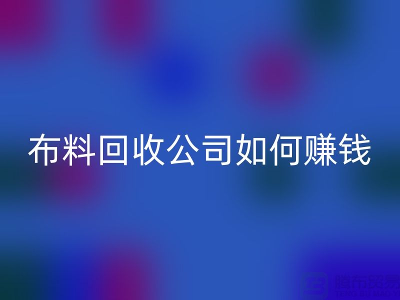 九游网页版公司如何赚钱-小白编辑解说-服装面料回收公司