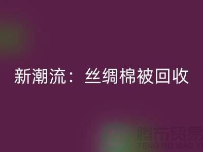 环保新潮流：丝绸棉被回收，价格让您惊喜连连！