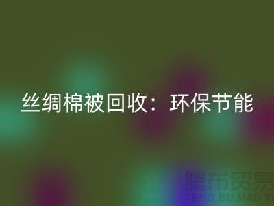 丝绸棉被回收：环保节能，价格低至惊人！