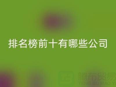 家纺辅料回收厂家排名榜前十有哪些公司